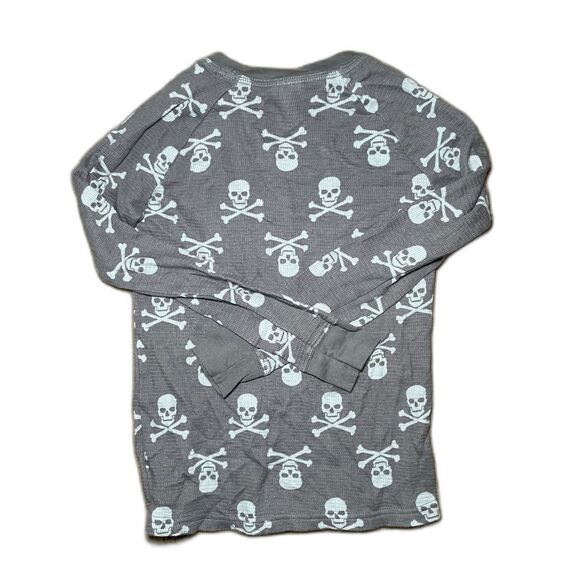 Two Piece Skull Cross bone Child 7/8 Sleepwear Costume Halloween Holiday - Picture 5 of 6